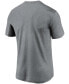 Фото #2 товара Men's Big and Tall Heathered Charcoal Las Vegas Raiders Logo Essential Legend Performance T-shirt