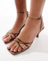 Фото #3 товара Public Desire Idina strappy mid heel sandals in bronze