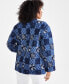 Women's Patchwork Quilted Open-Front Jacket, Created for Macy's
