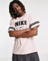 Nike Retro t-shirt in pink oxford