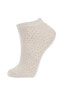 Kadın 5'li Pamuklu Patik Çorap Z7555azns