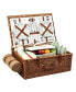 Фото #2 товара Dorset English-Style Willow Picnic Basket for 4 with Blanket