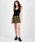 Фото #4 товара Juniors' Belted Cargo Mini Skirt