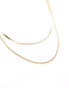 SVNX layered gold necklace in gold