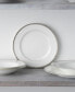 Rochelle Platinum Set of 4 Salad Plates, Service For 4