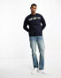 GANT 1949 crest logo applique relaxed fit sweatshirt in navy