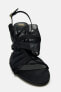 Фото #5 товара Босоножки на высоком каблуке ZARA Fabric