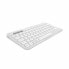 Фото #1 товара Bluetooth-клавиатура с подставкой для планшета Logitech K380 французский Белый AZERTY