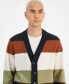 ფოტო #3 პროდუქტის Men's Charles Colorblocked Button-Front Cardigan Sweater, Created for Macy's