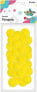 Titanum Pompony poliestrowe 25 mm żółte intensywne 30szt