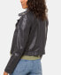 ფოტო #2 პროდუქტის Petite Leather Moto Jacket