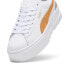 Фото #4 товара Puma Mayze Leather 38198337 Womens White Leather Lifestyle Sneakers Shoes