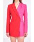 ფოტო #2 პროდუქტის Women's Contrast Blazer Romper