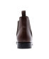 ფოტო #5 პროდუქტის Men's Jefferson Chelsea Leather Pull Up Boots