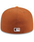 Фото #4 товара Men's Brown/Orange Cincinnati Reds Spring Color Basic Two-Tone 59fifty Fitted Hat