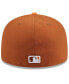 ფოტო #4 პროდუქტის Men's Brown/Orange Cincinnati Reds Spring Color Basic Two-Tone 59fifty Fitted Hat