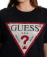 ფოტო #3 პროდუქტის Women's Cotton Stone-Embellished-Logo T-Shirt