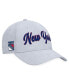 Men's Gray Distressed New York Rangers Heritage Vintage-Like Suede Adjustable Hat