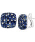 ფოტო #1 პროდუქტის EFFY® Multi-Sapphire Ombré Statement Earrings (3-5/8 ct. t.w.) in Sterling Silver