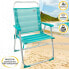 Фото #6 товара Пляжный стул Aktive бирюзовый 48 x 88 x 50 cm Алюминий Складной (4 штук)