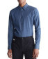 Фото #1 товара Рубашка мужская Calvin Klein Slim Fit Refined Chambray с длинным рукавом