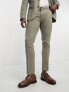 New Look skinny suit trousers in sage