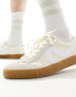 Levi's Sneak trainer in cream suede mix with gum sole