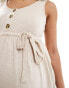 Фото #2 товара Mamalicious Maternity 2 function nursing button through maxi sundress in cream