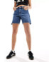 Lee Rider bermuda straight fit denim shorts in mid wash