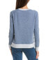 Фото #2 товара Forte Cashmere Contrast Trim Cashmere-Blend Sweatshirt Women's