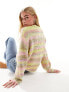 JJXX space dye knitted jumper in lilac