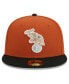 Фото #4 товара Men's Orange, Black Oakland Athletics 59FIFTY Fitted Hat