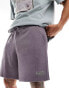 Фото #2 товара Abercrombie & Fitch small scale logo baggy fit sweat shorts in mid grey