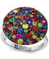 ფოტო #1 პროდუქტის Multi Precious 3-1/8 ct. t.w. and Diamond 1/10 ct. t.w. Ring in Sterling Silver