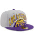Men's Gray, Purple Los Angeles Lakers Tip-Off Two-Tone 59FIFTY Fitted Hat