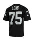 ფოტო #4 პროდუქტის Men's Howie Long Black Las Vegas Raiders 1983 Authentic Throwback Retired Player Jersey