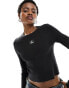 Calvin Klein Jeans ribbed easy sweater in black 2XL - фото #2