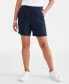 Фото #3 товара Petite Mid Rise Pull-On Shorts, Created for Macy's