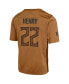 Big Boys Derrick Henry Brown Distressed Tennessee Titans 2023 Salute To Service Limited Jersey