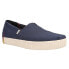 Фото #4 товара TOMS Alpargata Indio Platform Slip On Womens Blue Flats Casual 10015871T