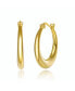 ფოტო #1 პროდუქტის 14K Gold Plated Large Hoop Earrings