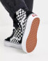 Vans SK8-Hi Platform trainers in black and white checkerboard