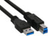 Фото #1 товара InLine USB 3.2 Gen.1 Cable Type A male / Type B male - black - 5m
