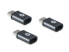 Фото #7 товара Conceptronic DONN USB-C to Micro USB OTG Adapter 3-Pack - USB 2.0 Type-C - USB 2.0 Micro - Black