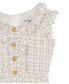 ფოტო #3 პროდუქტის Big Girls Faux Buttons Boucle Dress