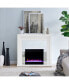 Фото #16 товара Audrey Faux Stone Mirrored Color Changing Electric Fireplace