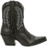 Фото #1 товара Durango Crush DRD0432 Womens Black Leather Zipper Western Boots 9.5