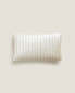 Фото #2 товара Декоративная подушка с золотистым складчатым дизайном ZARAHOME Pleated cushion cover