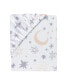 Фото #4 товара Goodnight Moon 100% Cotton White Fitted Crib Sheet - Moon/Stars