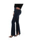 Maternity Tummy Control Double Button 5-Pocket Bootcut With Flap Back Pocket Detail